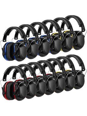 12 Pcs Kids Noise Cancelling Ear Muffs - Comfortable Shooting Style Headphones